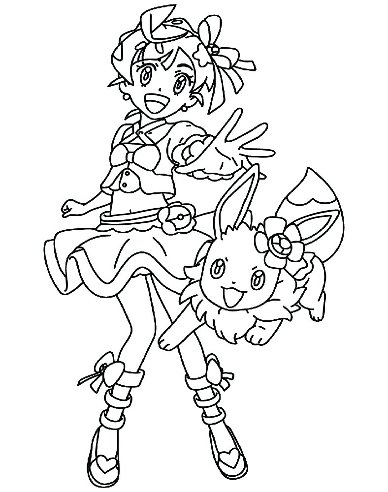 ระบายสี โคลอี้ เซอรีส โปเกมอนอีวุย