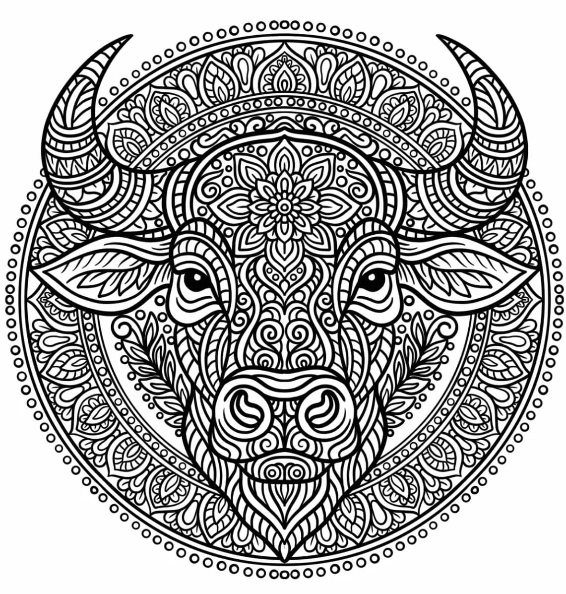 ระบายสี ควายมาดาล่า