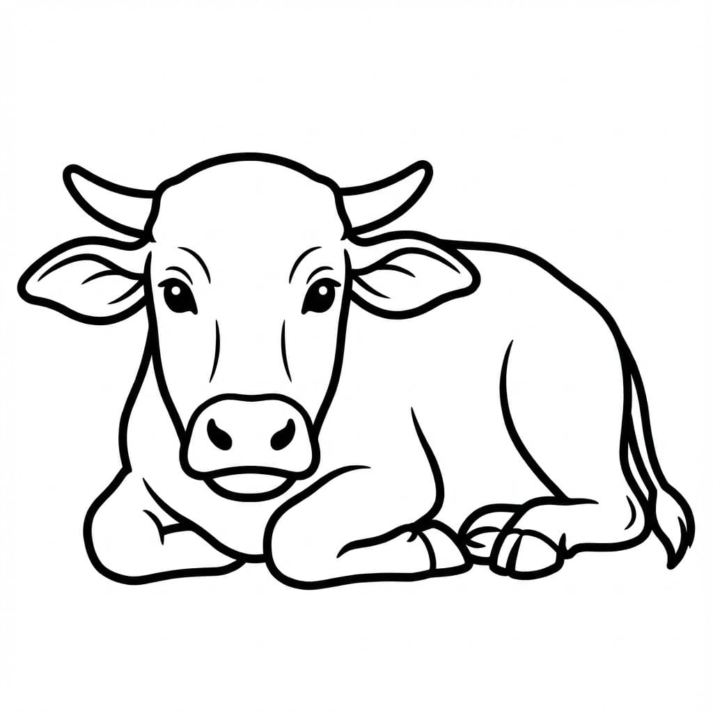 ระบายสี ควายสำหรับเด็ก