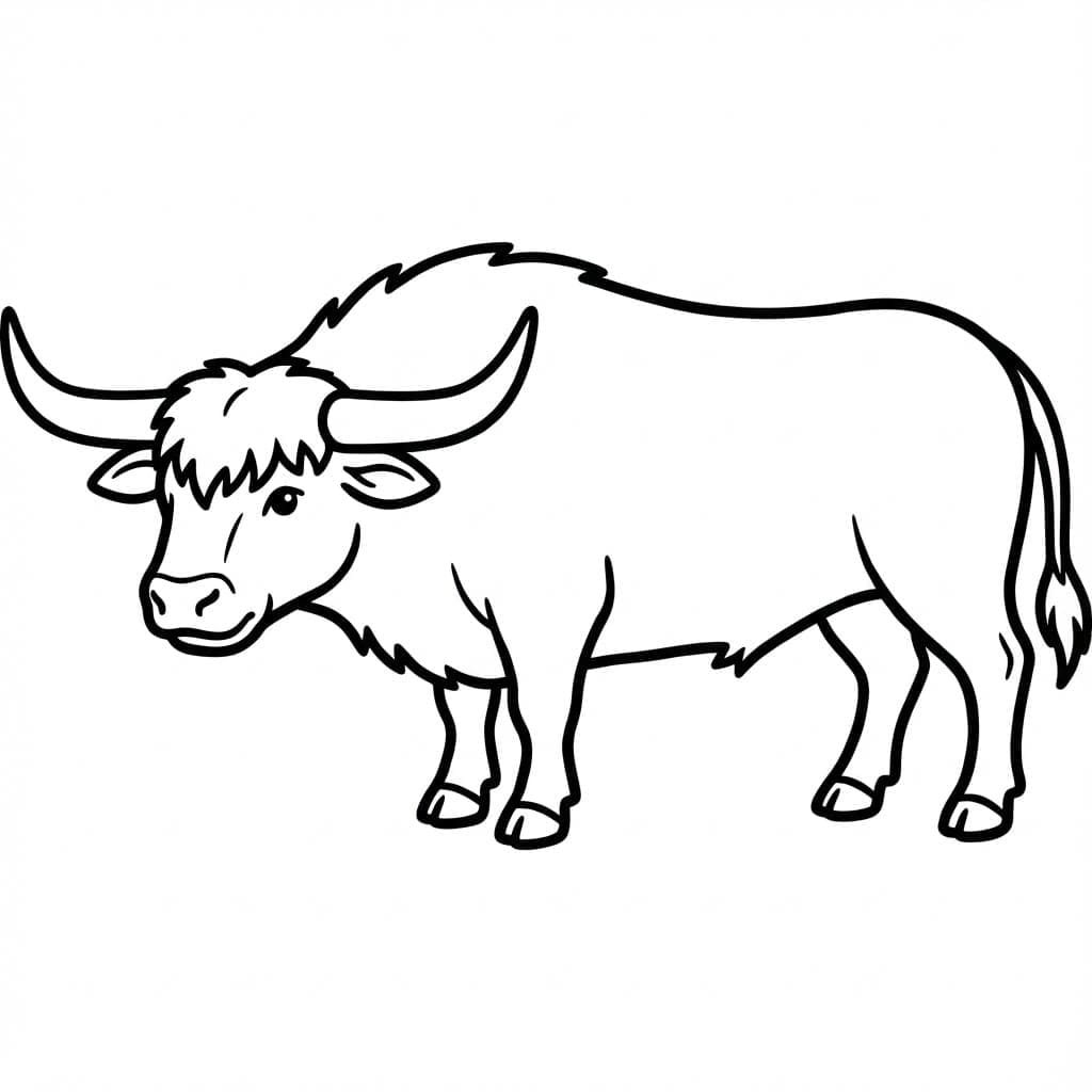 ระบายสี ควายตัวใหญ่