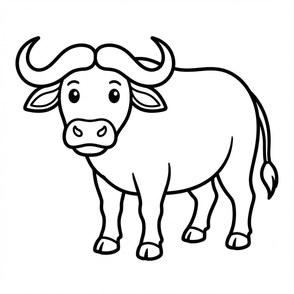 ระบายสี ควายธรรมดา