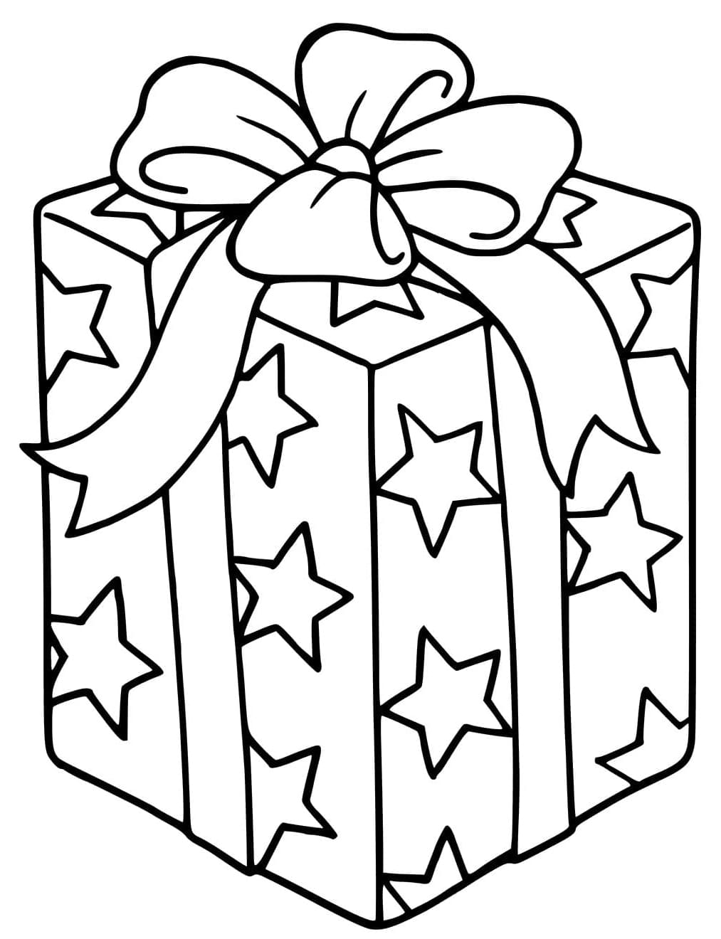 ระบายสี ของขวัญคริสต์มาสห่อด้วยกระดาษ