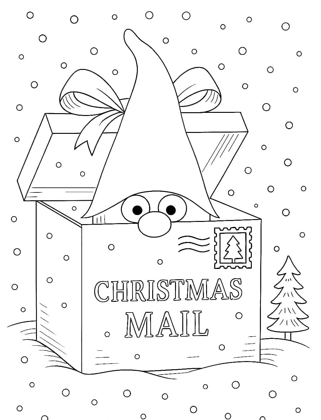 ระบายสี ของขวัญคริสต์มาส น่ารักมาก