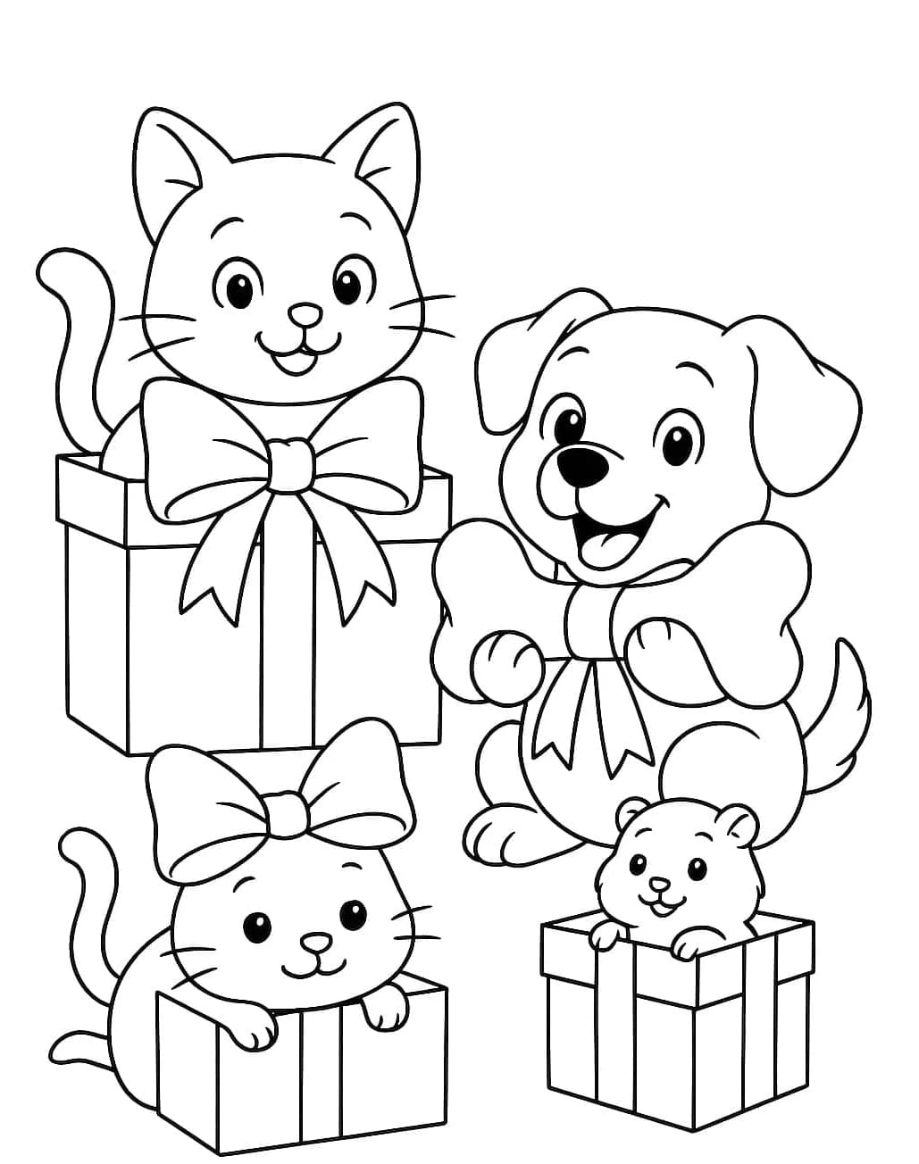 ระบายสี ของขวัญคริสต์มาสสำหรับสัตว์เลี้ยง