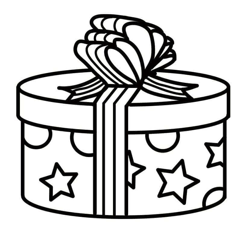 ระบายสี ของขวัญคริสต์มาสที่พิมพ์ได้ฟรี