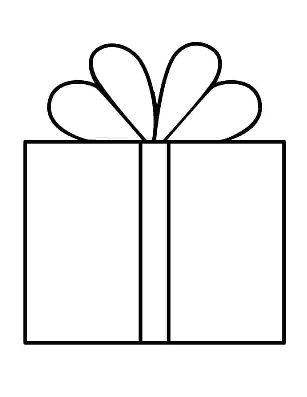 ระบายสี ของขวัญคริสต์มาสที่เรียบง่ายมาก