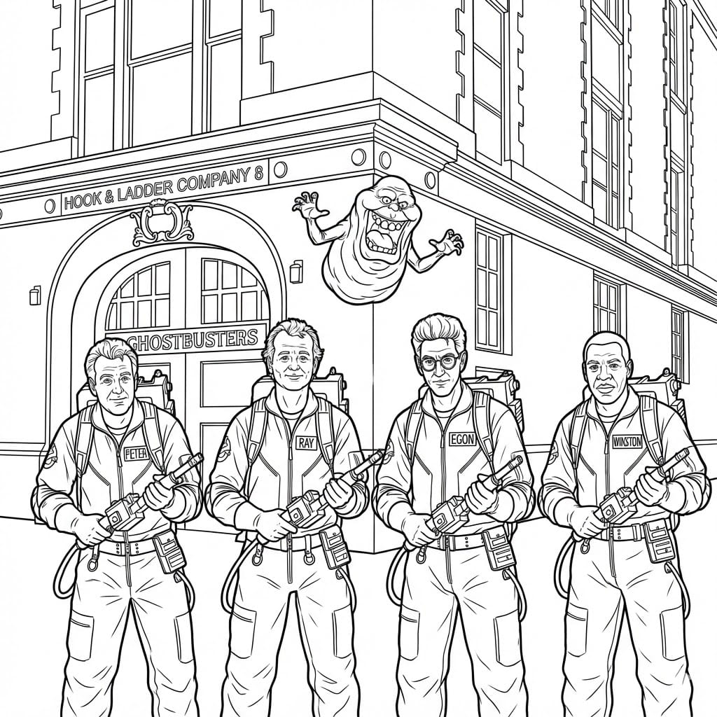 ระบายสี โกสต์บัสเตอร์ส ดีมากเลย