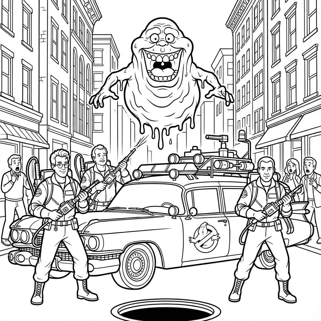 ระบายสี โกสต์บัสเตอร์ปกติ