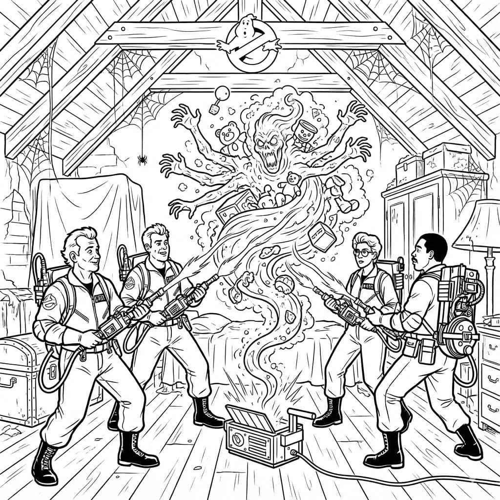 ระบายสี โกสต์บัสเตอร์สุดยอด