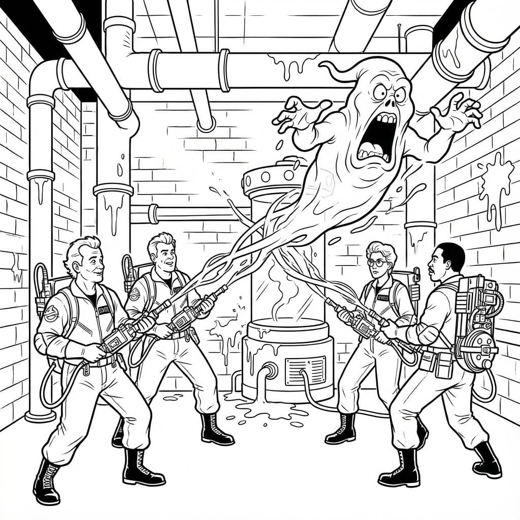 ระบายสี โกสต์บัสเตอร์ต่อสู้