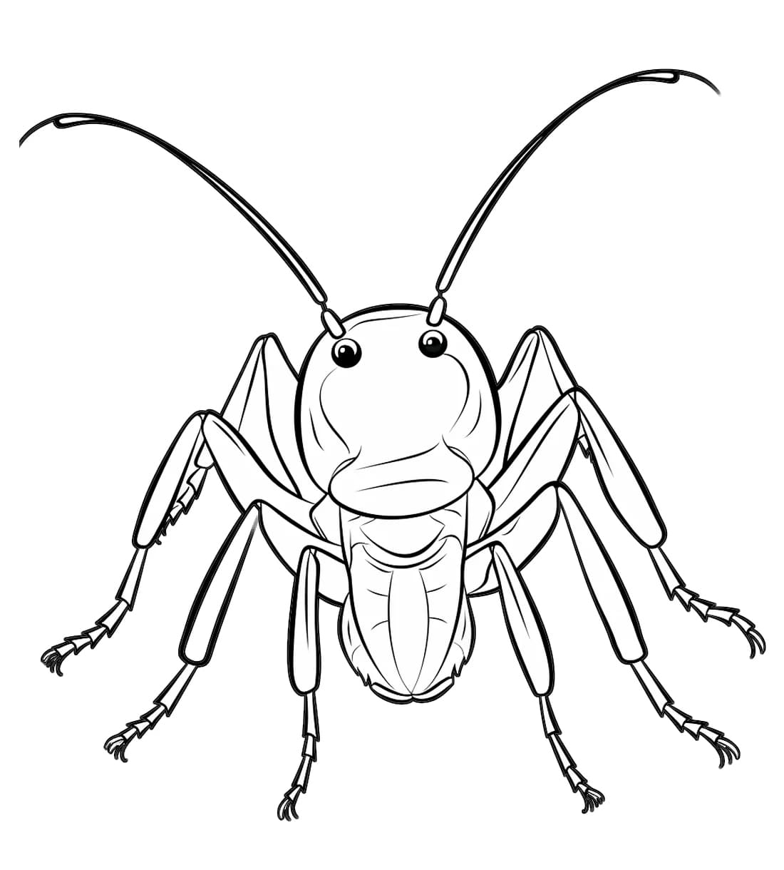 ระบายสี ลายพิมพ์แมลงสาบ