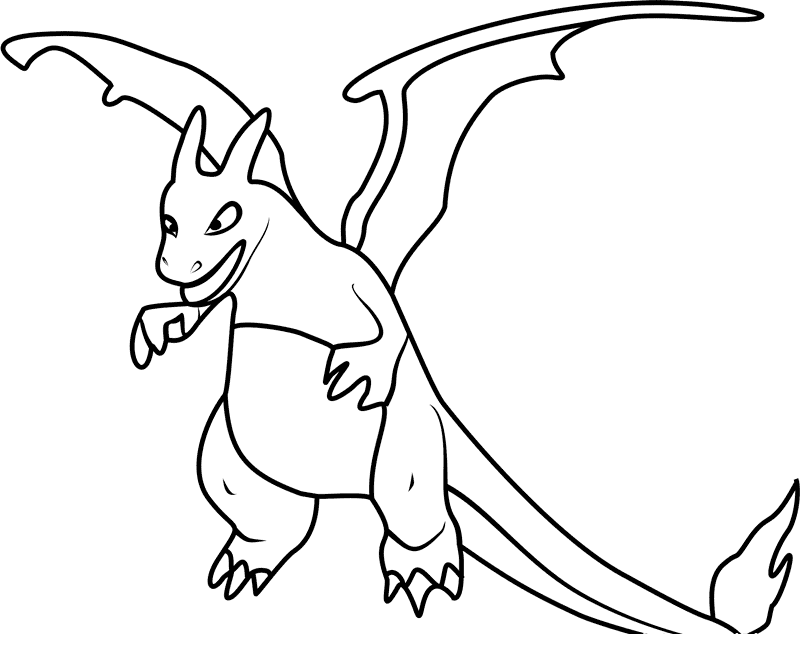 ระบายสี ลิซาร์ดอน โปเกมอน โก