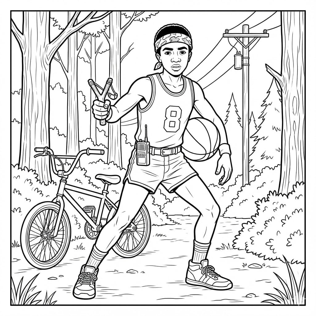 ระบายสี ลูคัส ซินแคลร์ สเตรนเจอร์ ธิงส์