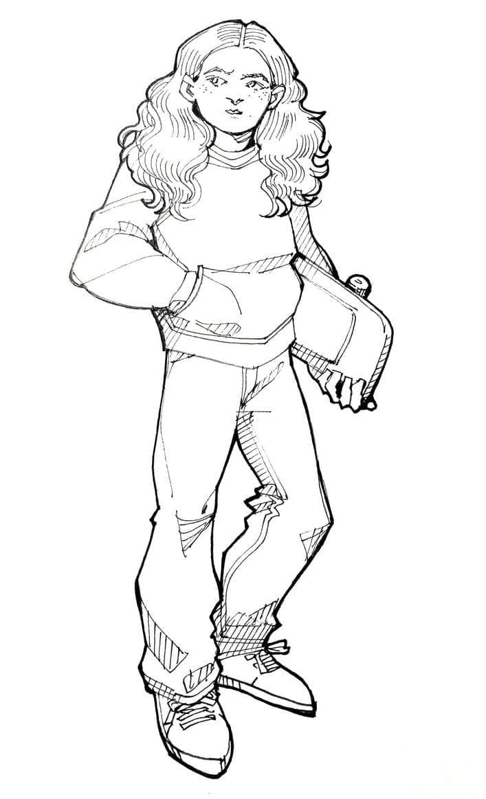 ระบายสี แม็กซ์ เมย์ฟิลด์ จากซีรีส์ สเตรนเจอร์ ธิงส์