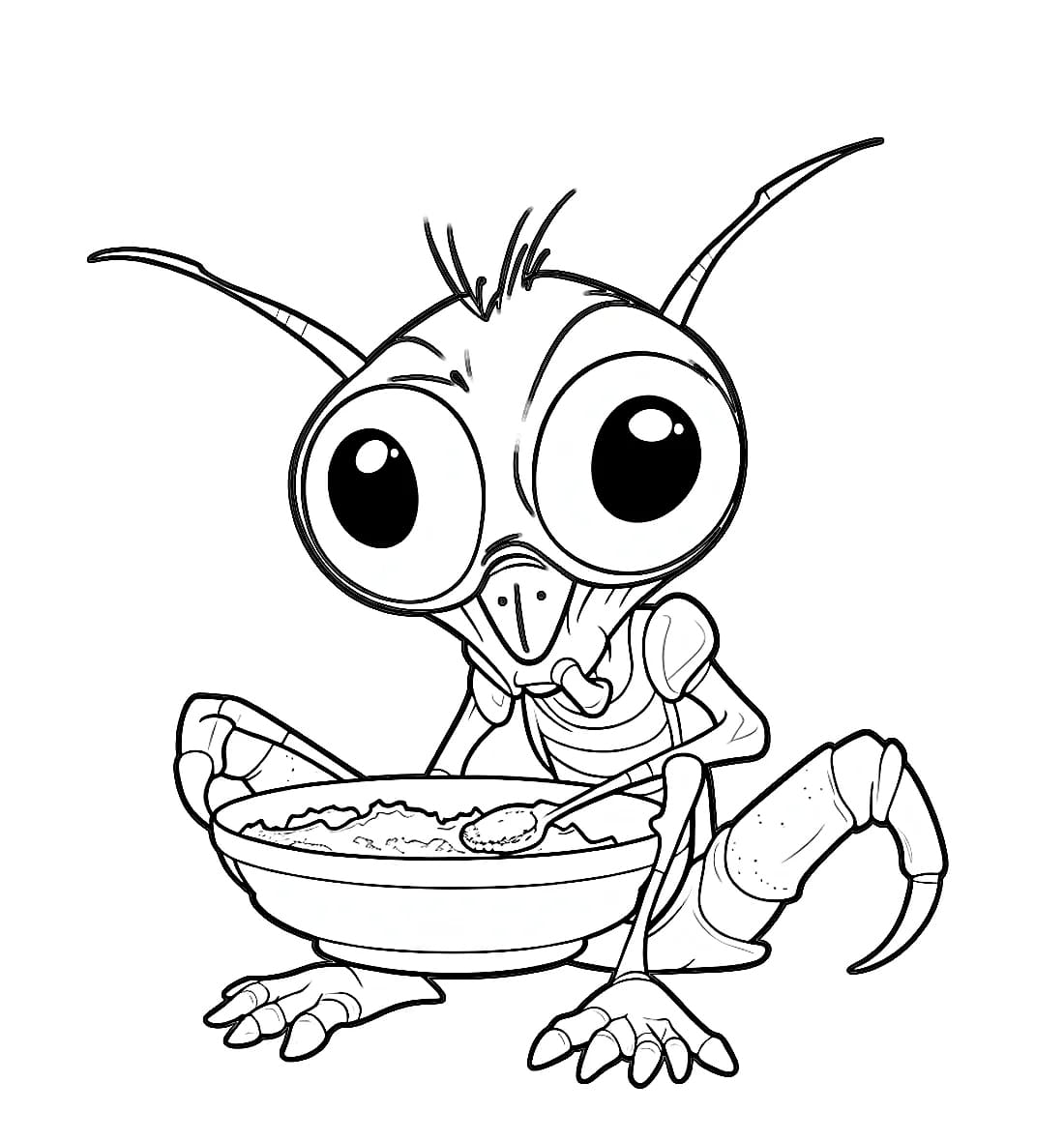 ระบายสี แมลงสาบกินซุป