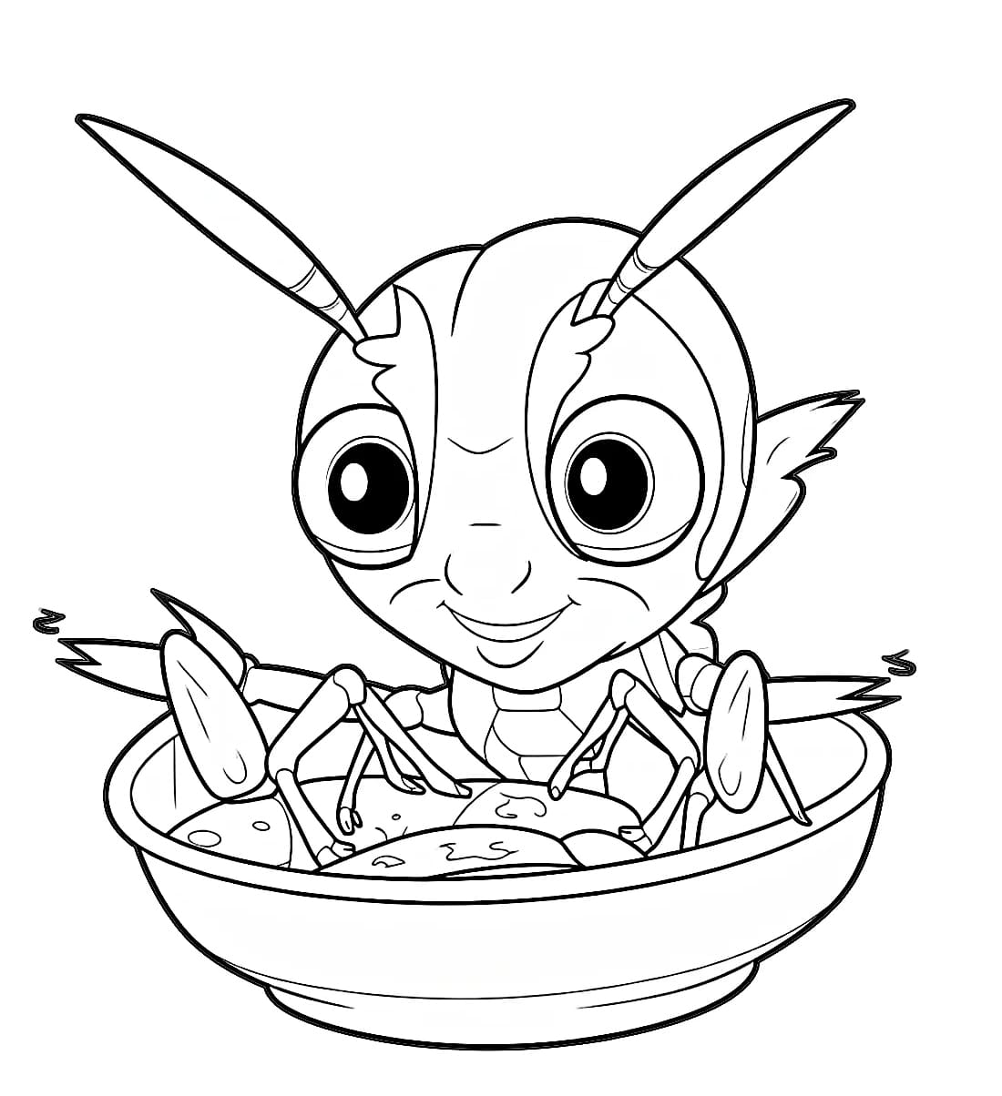 ระบายสี แมลงสาบและแมลงวันผลไม้