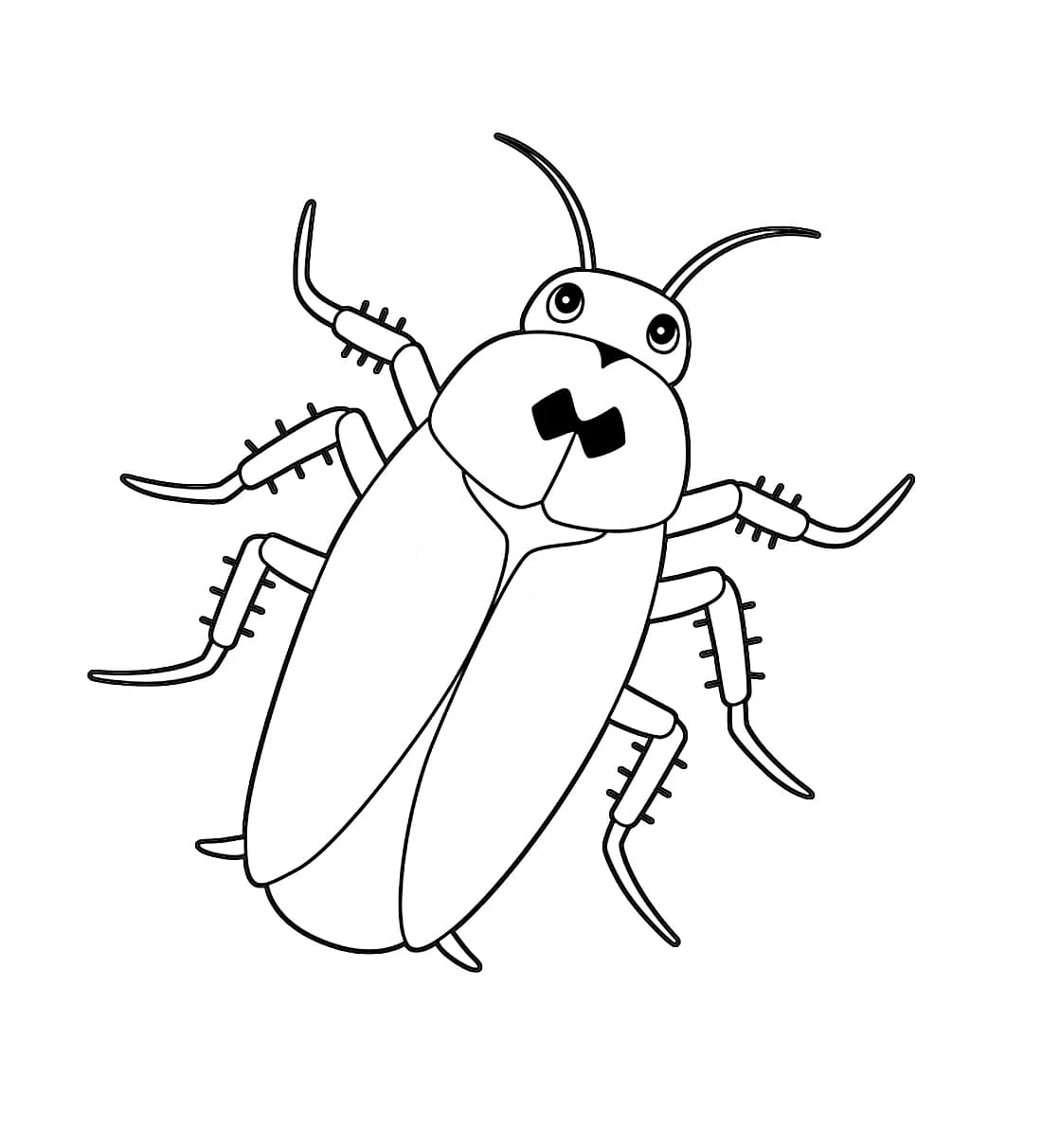 ระบายสี แมลงสาบน่ารักธรรมดา