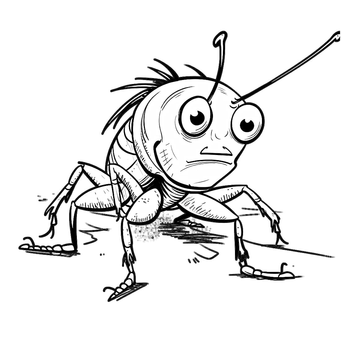 ระบายสี แมลงสาบเศร้า