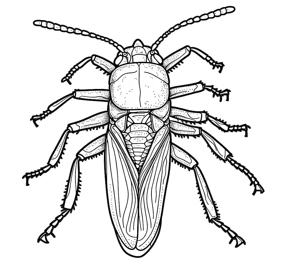 ระบายสี แมลงสาบตัวใหญ่
