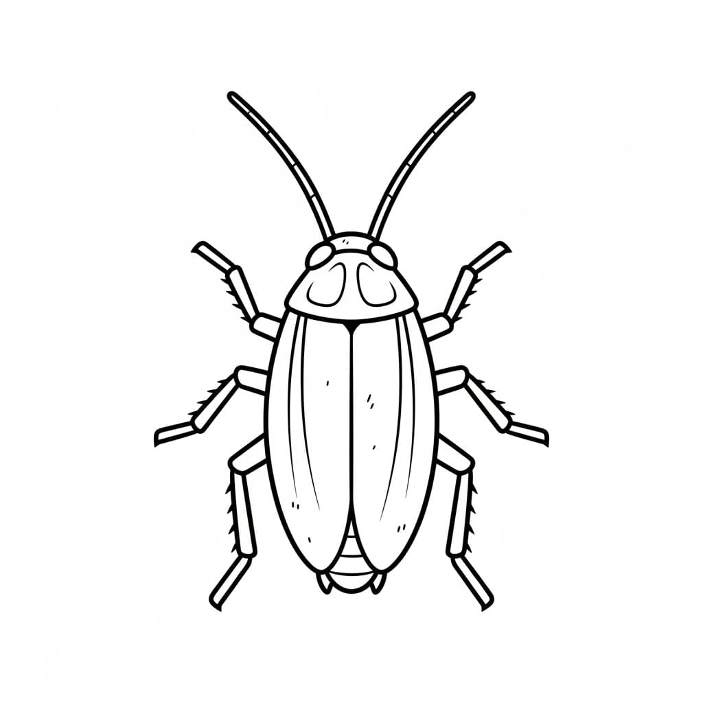 ระบายสี แมลงสาบที่ง่ายมาก