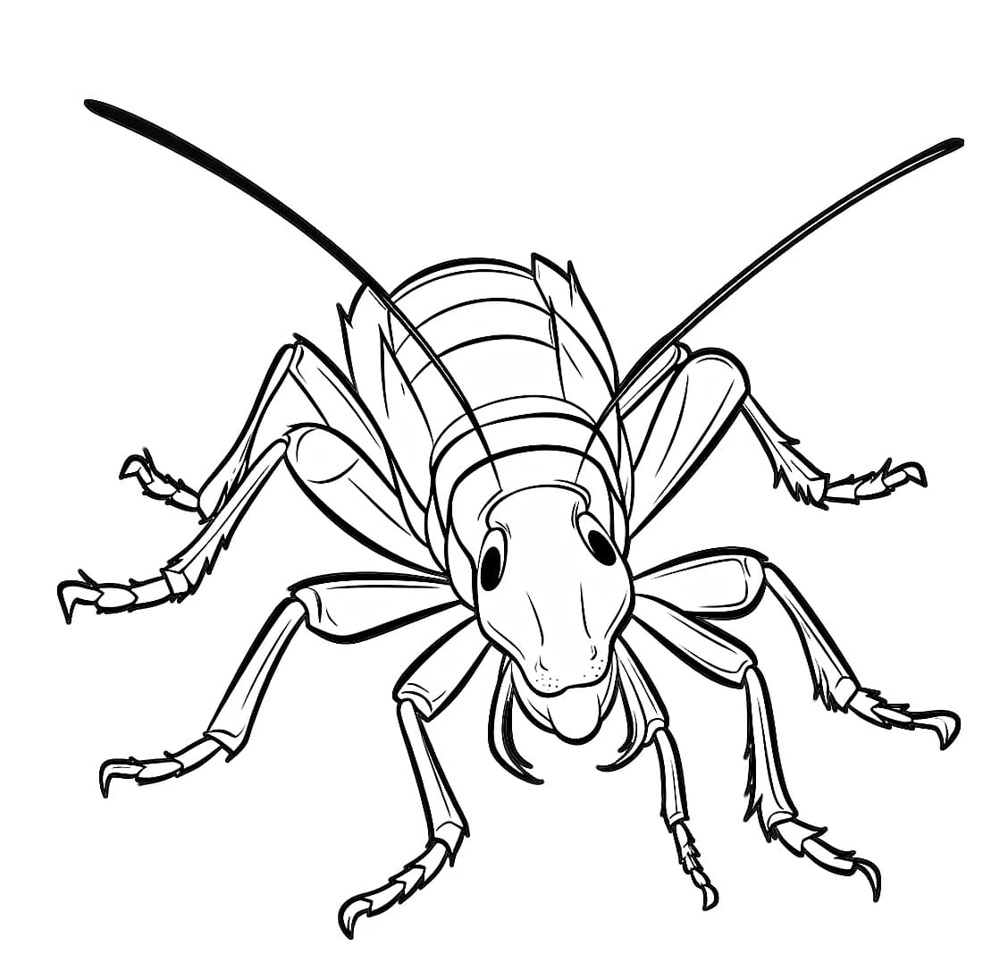 ระบายสี แมลงสาบที่สามารถพิมพ์ได้