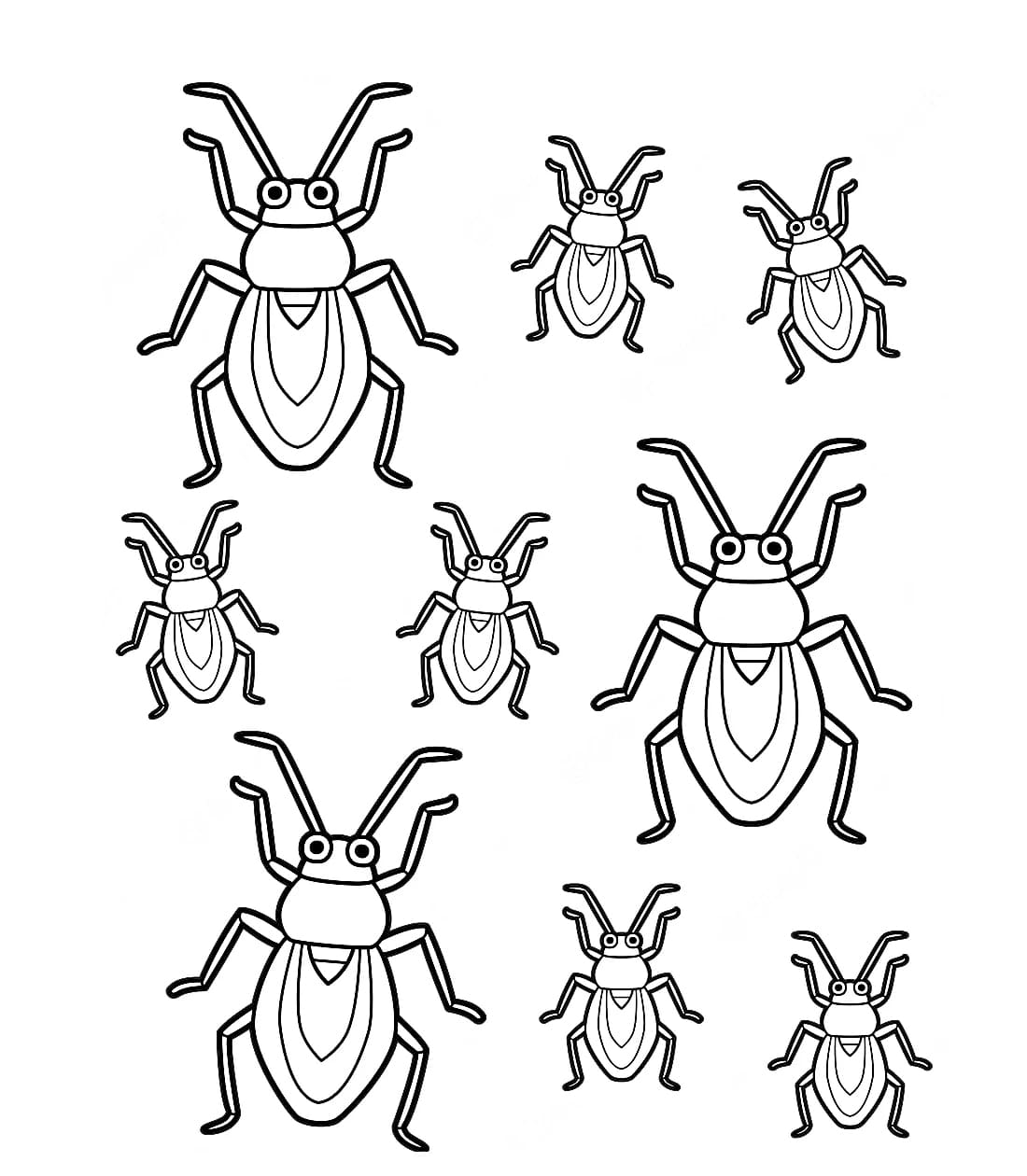 ระบายสี แมลงสาบตลก