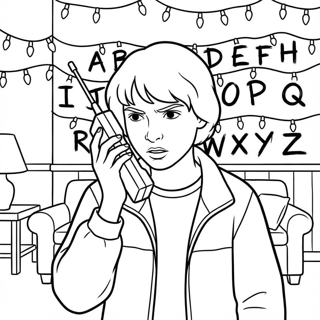 ระบายสี ไมค์ วีลเลอร์ ใน สเตรนเจอร์ ธิงส์