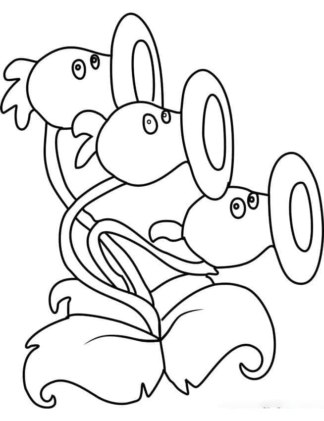 ระบายสี แพล็นส์ วีเอส. ซอมบีส์ บนยอดไม้