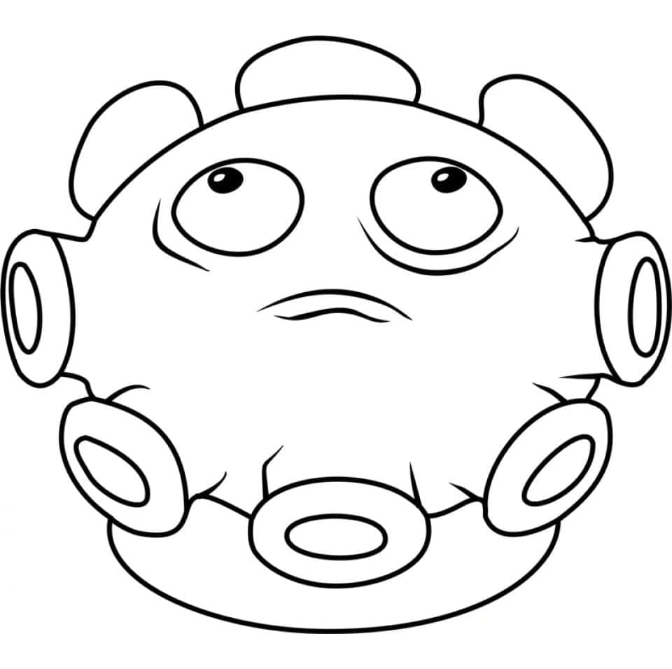 ระบายสี แพล็นส์ วีเอส. ซอมบีส์ เห็ดเศร้าหมอง