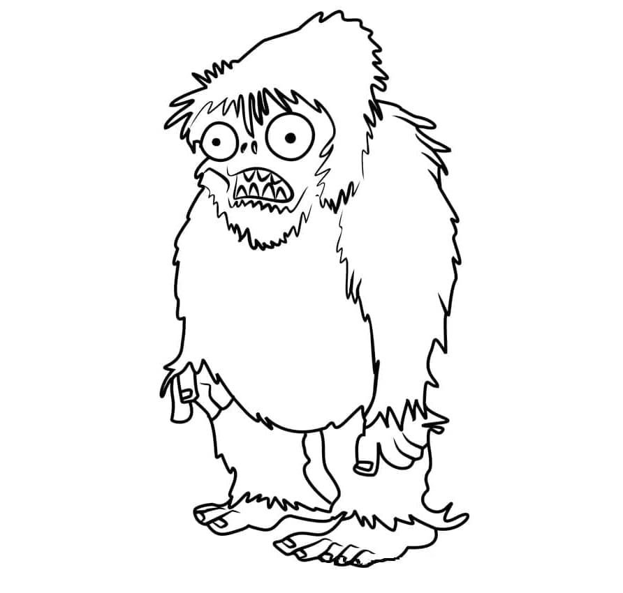 ระบายสี แพล็นส์ วีเอส. ซอมบีส์ ซอมบี้เยติ