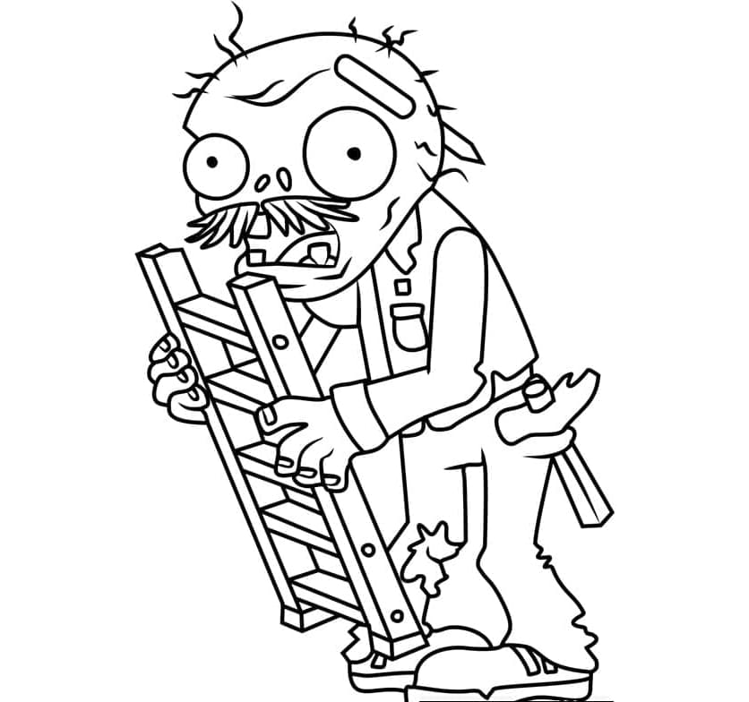 ระบายสี แพล็นส์ วีเอส. ซอมบีส์ ซอมบี้ขึ้น