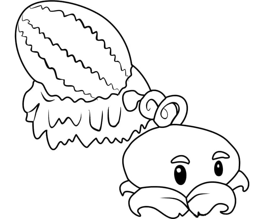 ระบายสี แพล็นส์ วีเอส. ซอมบีส์ แตงโมฤดูหนาว