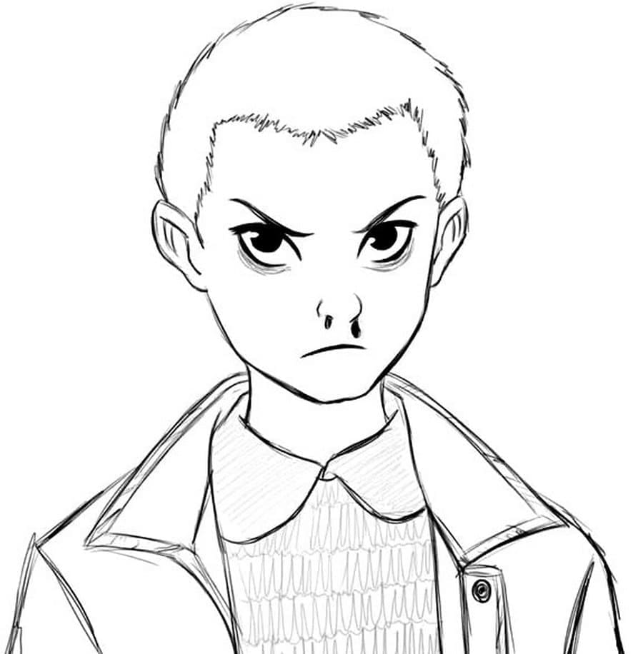 ระบายสี ภาพจาก สเตรนเจอร์ ธิงส์