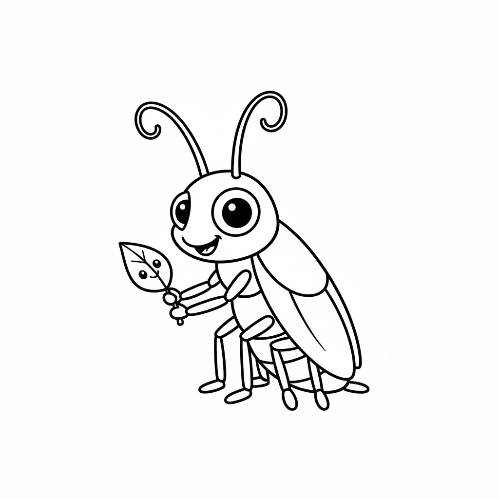 ระบายสี ภาพแมลงสาบฟรีสำหรับเด็ก