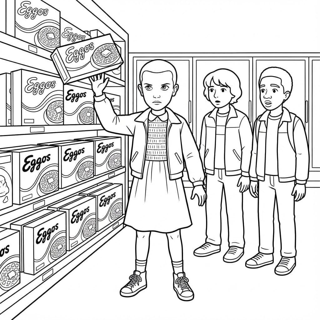 ระบายสี ภาพพิมพ์ สเตรนเจอร์ ธิงส์