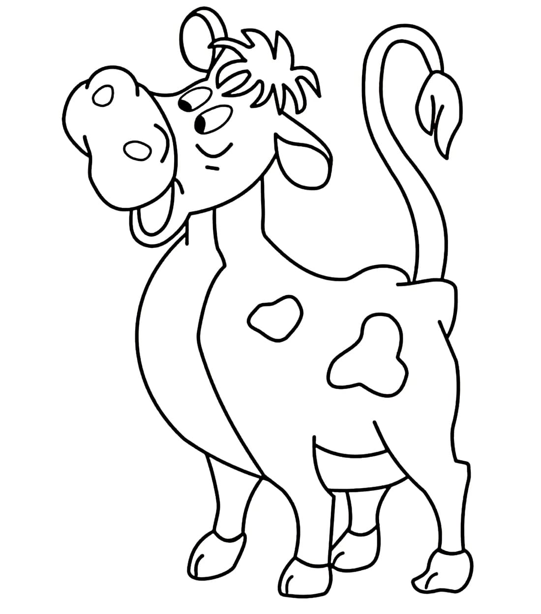 ระบายสี ภาพวัวน่ารัก