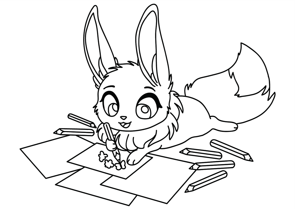 ระบายสี พิมพ์อีวุยโปเกมอนฟรี