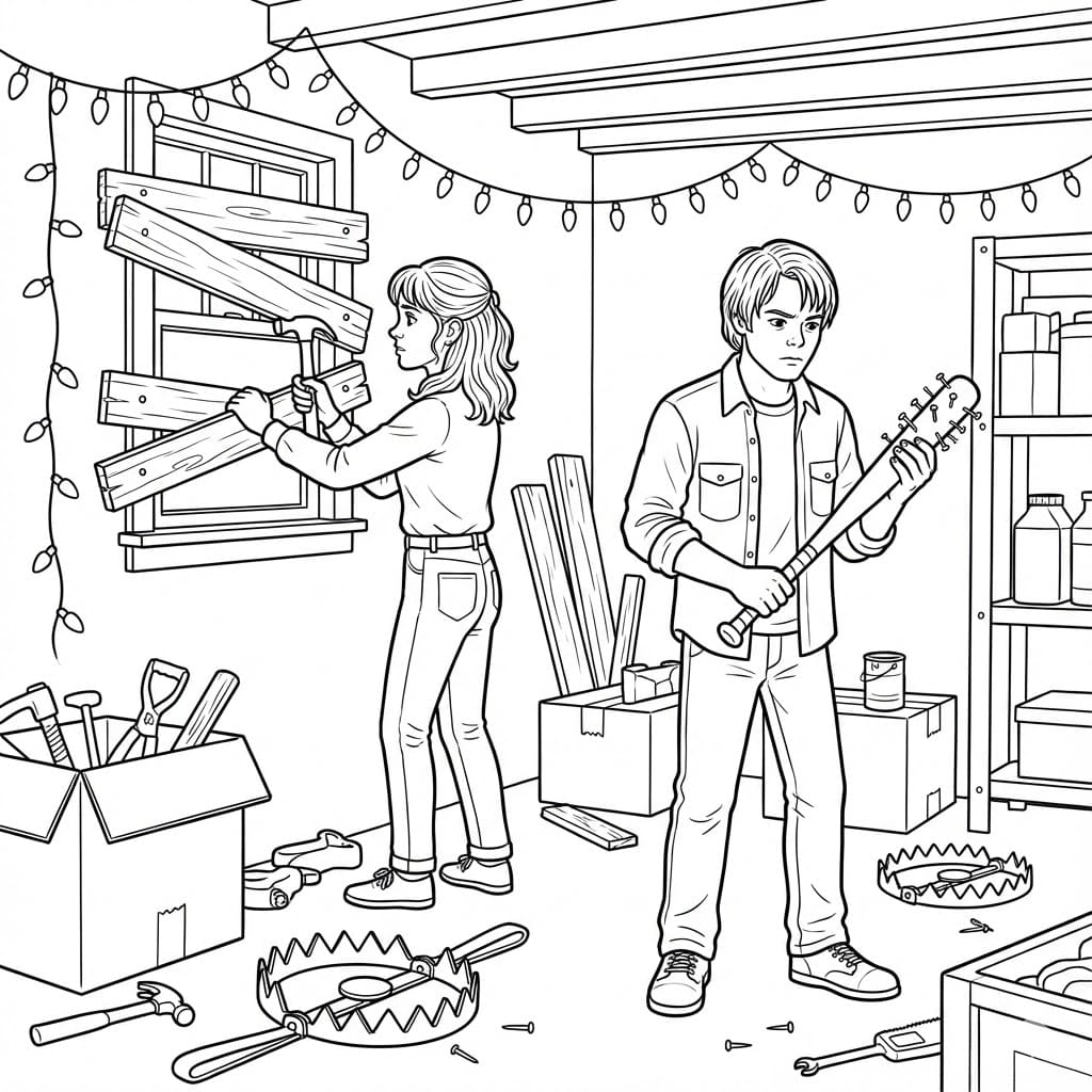 ระบายสี ผู้พิทักษ์ สเตรนเจอร์ ธิงส์