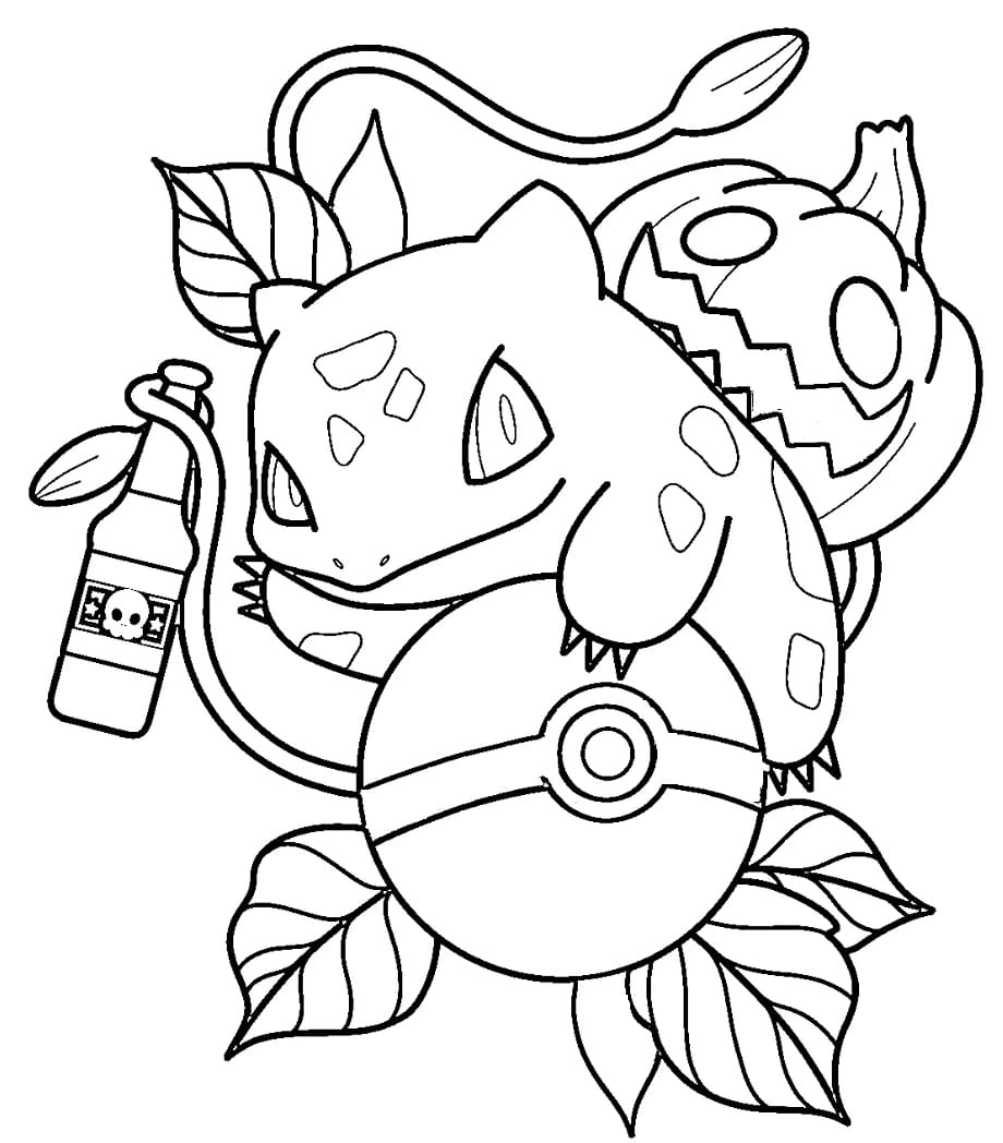 ระบายสี โปเกมอนฮัลโลวีน บัลบาซอร์