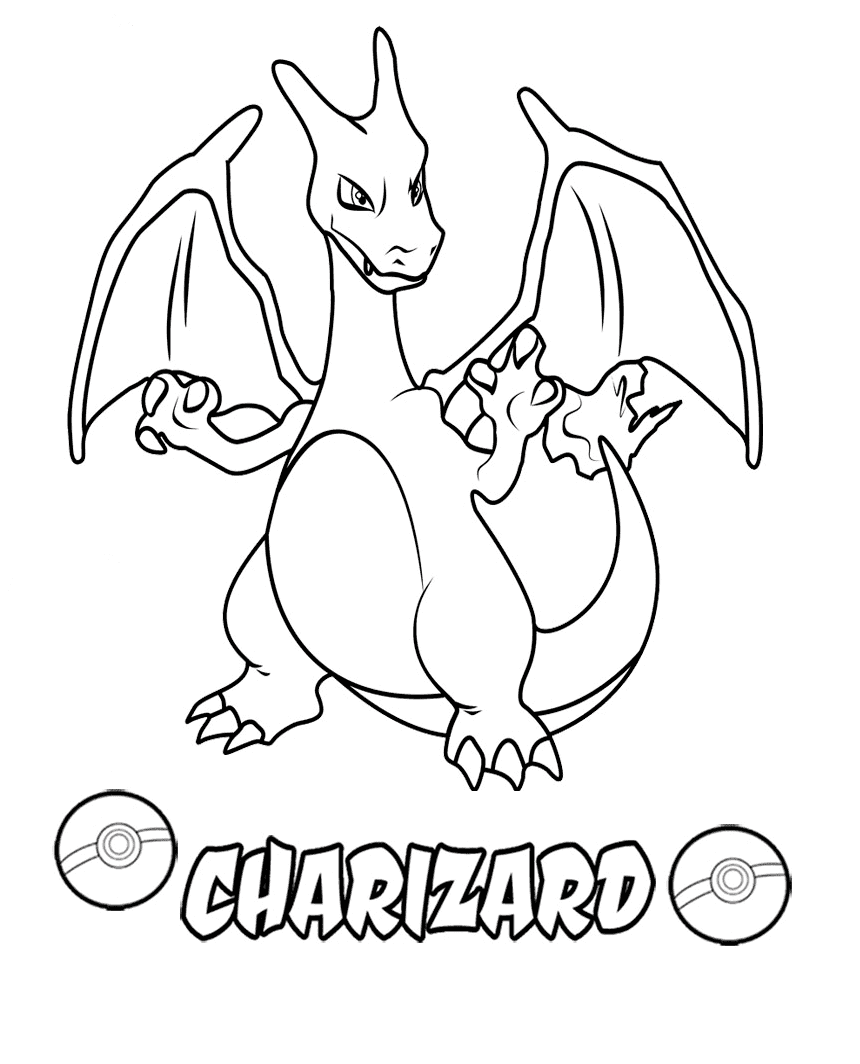 ระบายสี โปเกมอน ลิซาร์ดอน ฟรี