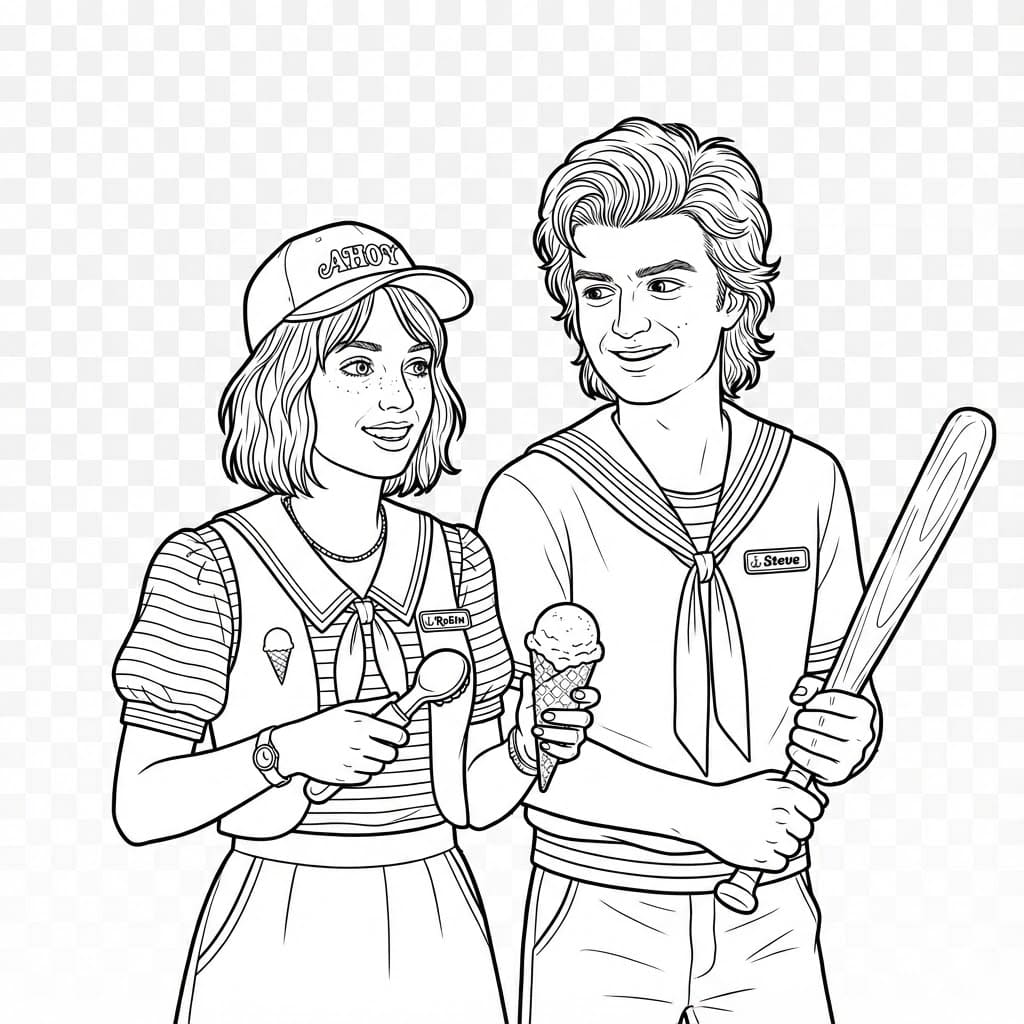 ระบายสี โรบินและสตีฟ