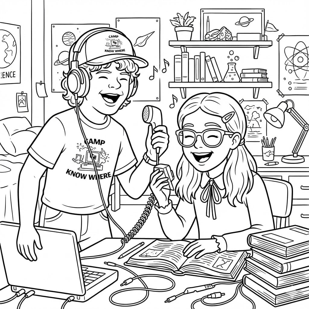 ระบายสี สเตรนเจอร์ ธิงส์ สำหรับพิมพ์