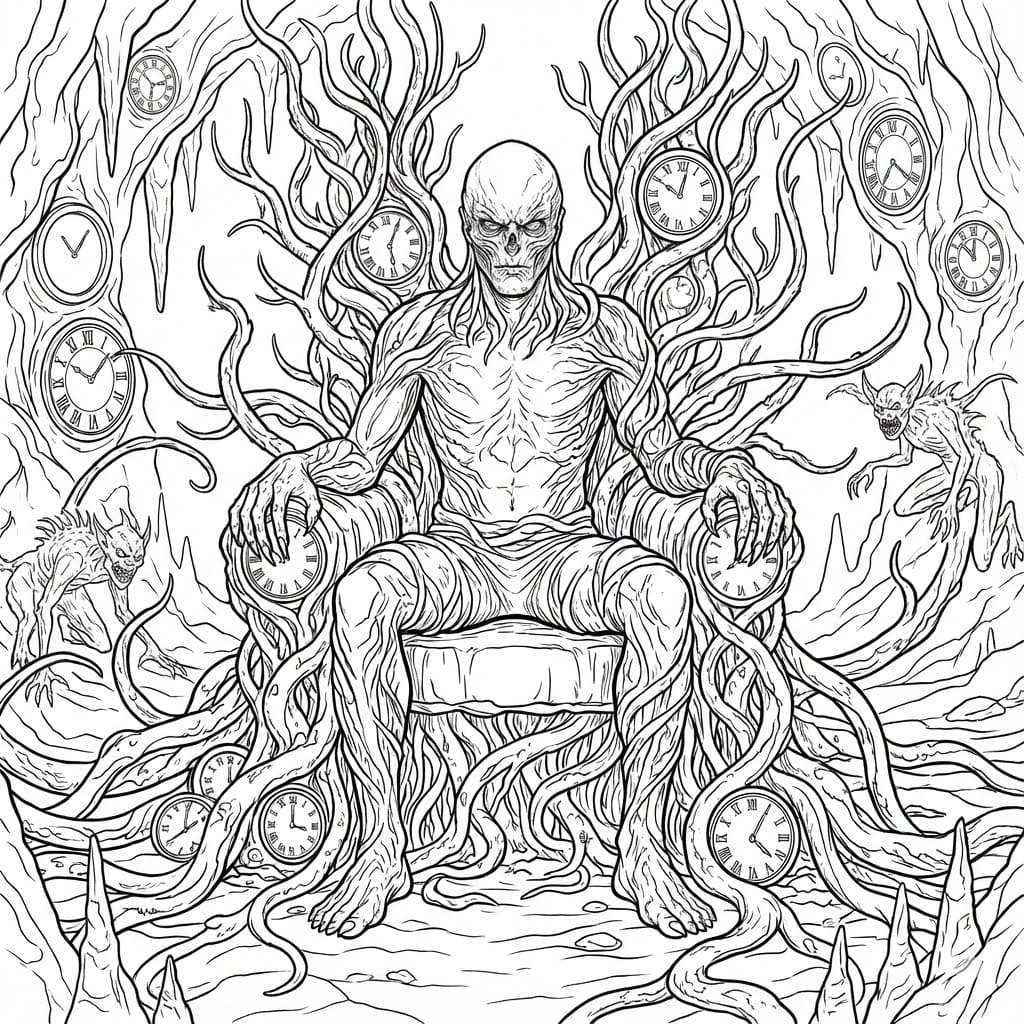 ระบายสี สัตว์ประหลาดเวคน่า