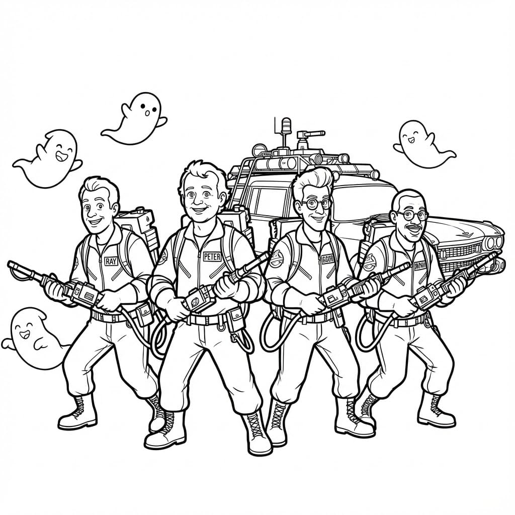 ระบายสี สมาชิกโกสต์บัสเตอร์