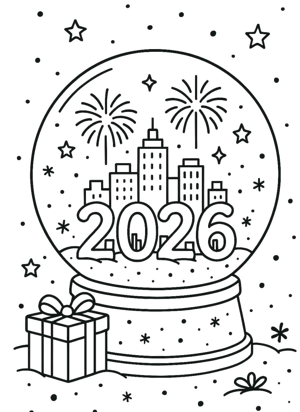 ระบายสี สุขสันต์ปีใหม่ 2026 ทั่วโลก