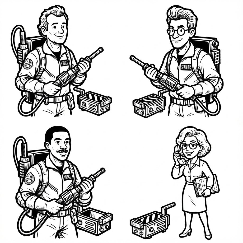 ระบายสี ตัวละครโกสต์บัสเตอร์