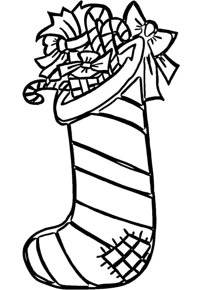 ระบายสี ถุงเท้าคริสต์มาสสำหรับเด็ก