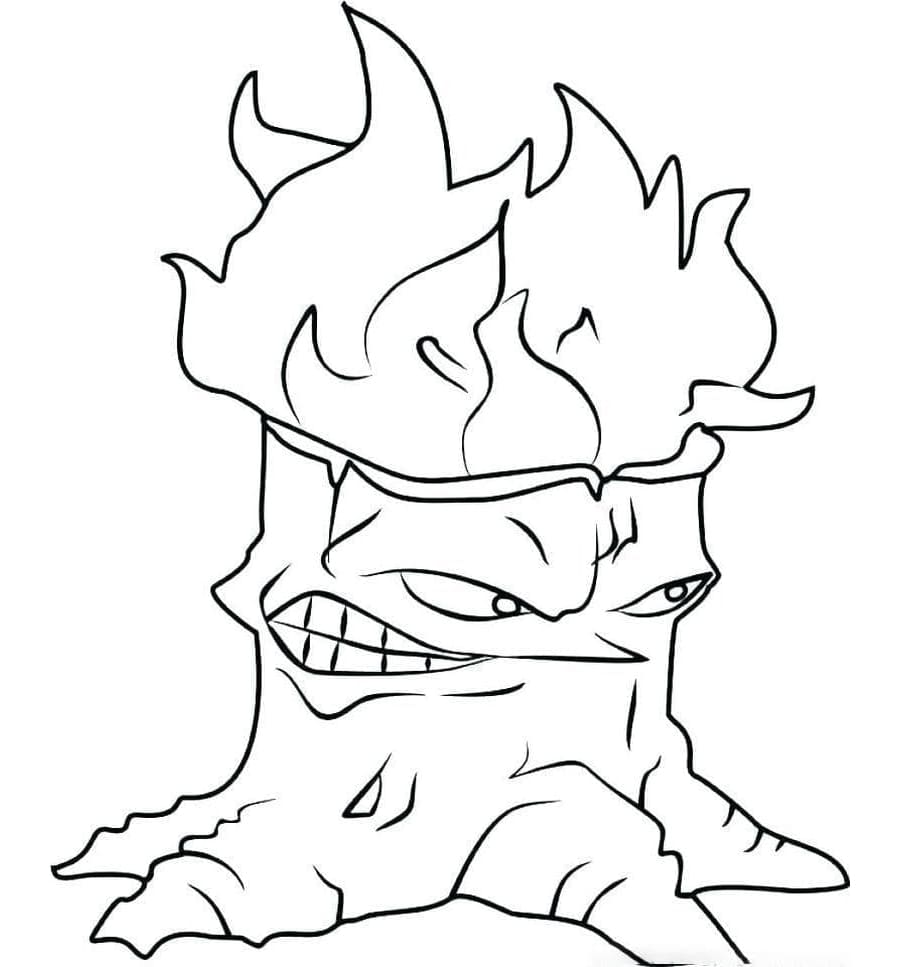 ระบายสี ต้นไม้คบเพลิง แพล็นส์ วีเอส. ซอมบีส์