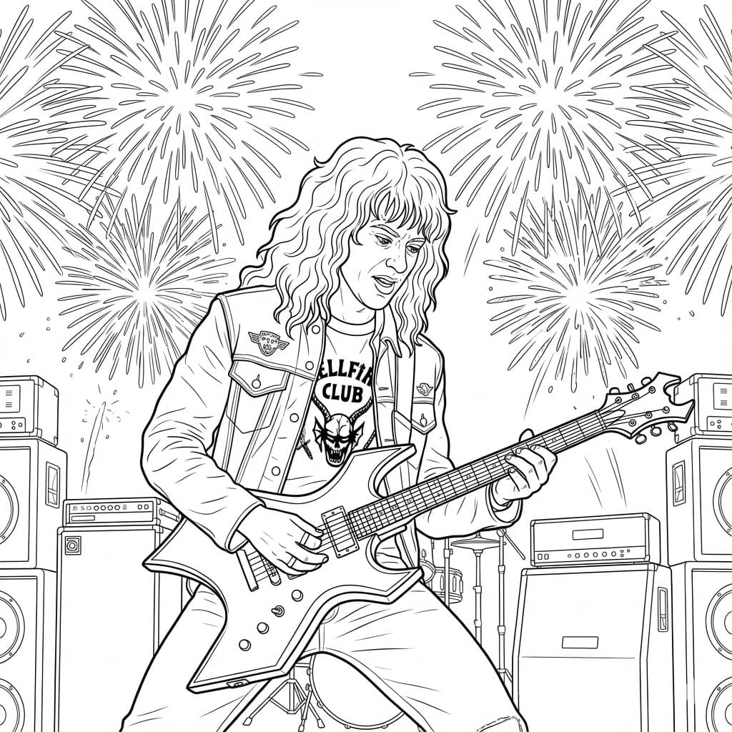 ระบายสี เอ็ดดี้จาก สเตรนเจอร์ ธิงส์