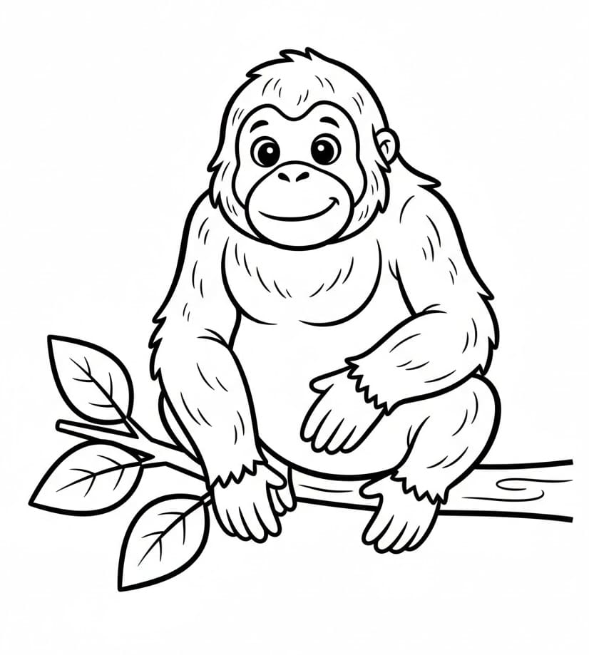 ระบายสี อุรังอุตังให้เด็กๆ ได้ชมฟรี